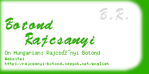 botond rajcsanyi business card